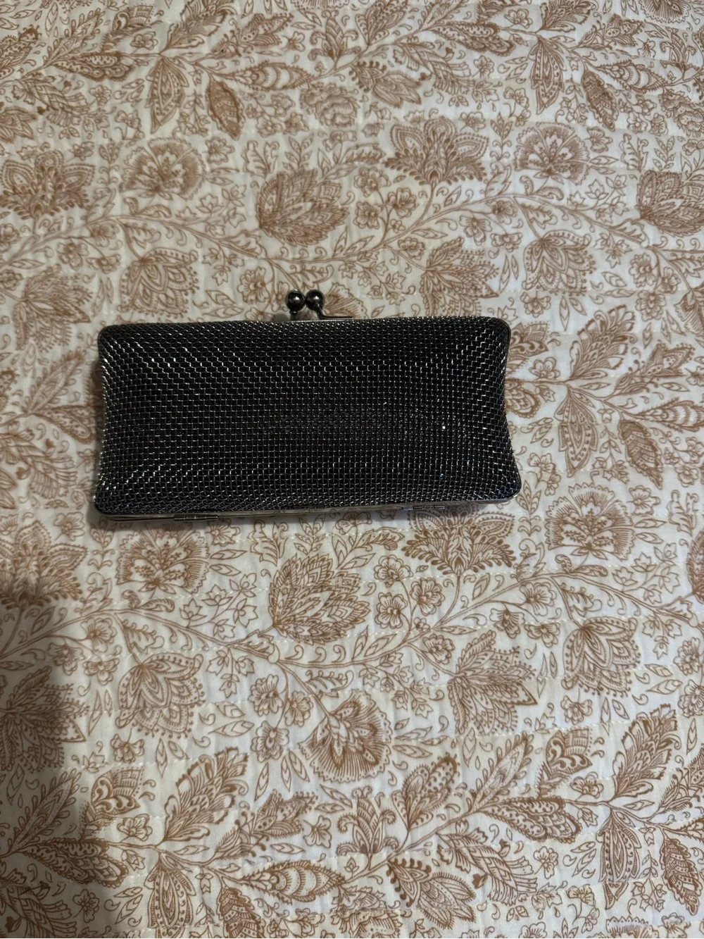 Elegant Black Mesh Evening Clutch